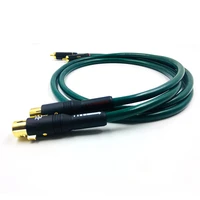 1 pair 2pcs h hi end hifi pair fa 220 occ xlr to male rca audio cable cables wire line