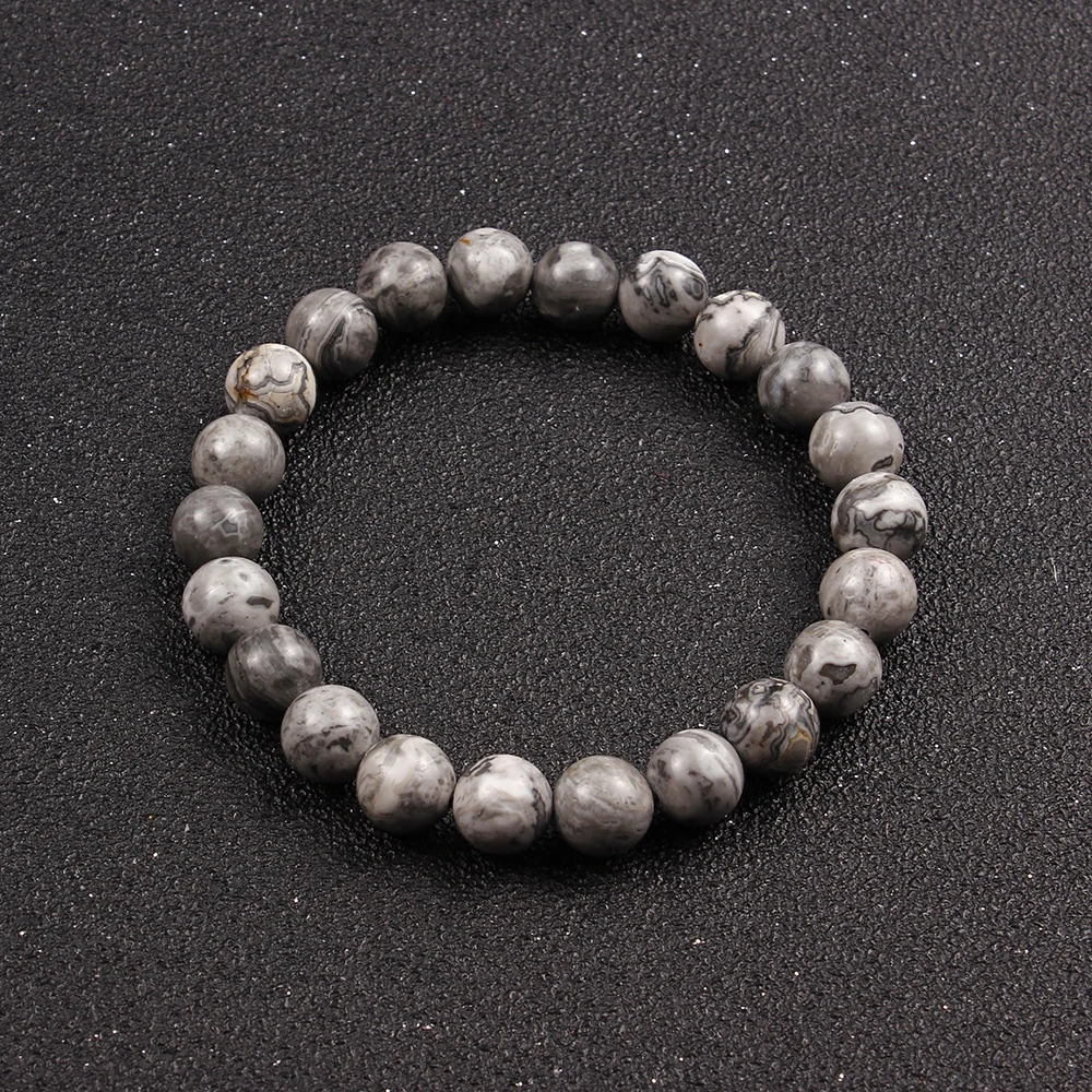 Women Yoga Chakra Bracelets Classic Matte Amazonite Stone Strand Bracelet Men Beaded Charm Handmade Jewelry Wholesale | Украшения и