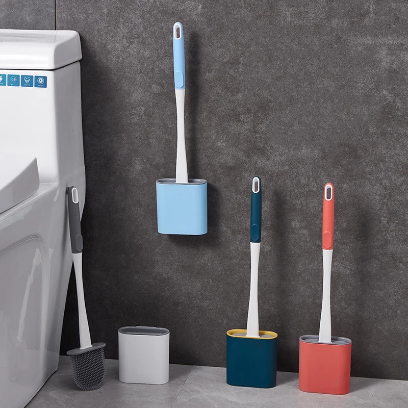 

Tpr Toilet Brush Holder Sets Wc Wall Hanging Household Floor Standing Soft Bristle Head Bathroom Cleaning Accessories