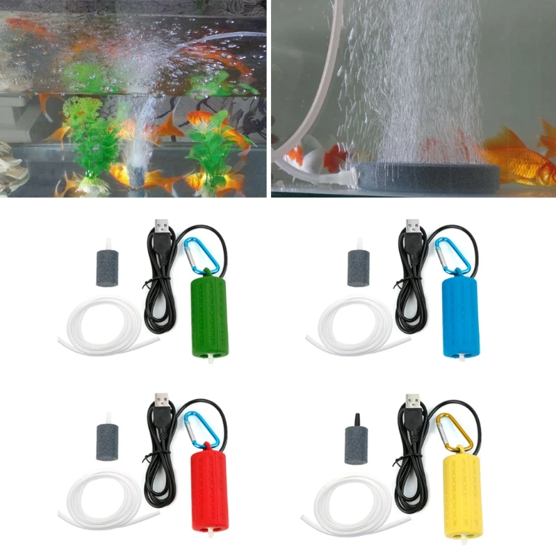 

Portable Mini USB Aquarium Fish Tank Oxygen Air Pump Mute Energy Save Compressor 95AA