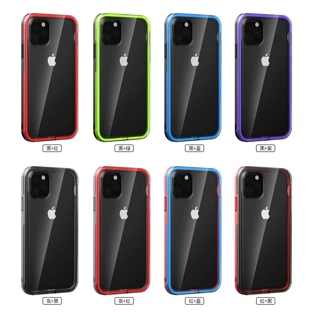 Чехол для iPhone 11 Pro Max однотонный комбинированный чехол из ТПУ и поликарбоната
