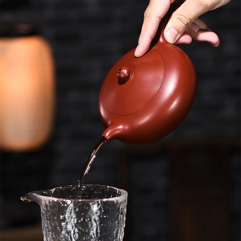 

Yixing raw ore purple clay pot famous all handmade Dahongpao bowl jade pot goods