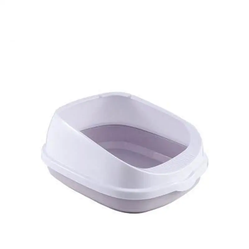 

Semi-Enclosed High Fence Pet Cat Toilet Detachable Cat Litter Box Cat Toilet Dog Tray Clean Scoop Home Pet Plastic Sand Box