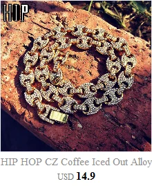 Хип-хоп 1 комплект 13 мм золото серебро полный Iced Out проложили Стразы кантри кубинская цепь CZ Bling ожерелья для мужчин ювелирные изделия