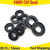 nbr framework oil seal 5pcs id 15mm 16mm od 20 48mm thickness 4 10mm nitrile butadiene rubber gasket sealing rings