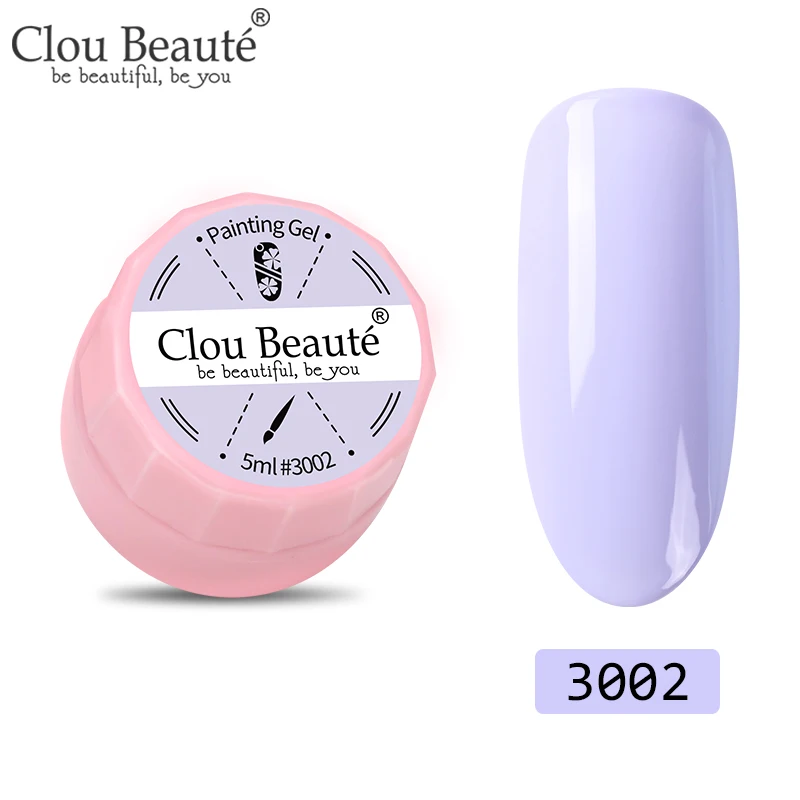 3002 Clou Beaute 72 цвета гель-краска УФ/светодиодный гель для ногтей замачиваемый дизайн ногтей светодиодный лак для ногтей УФ-гель для ногтей DIY Краска паук гель лак - Цвет: 3002