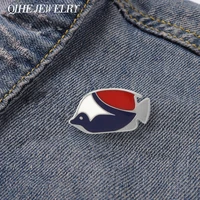 animal fish enamel pin metal badge lapel brooch hat backpack jacket accessories fashion women men party jewelry gifts wholesale