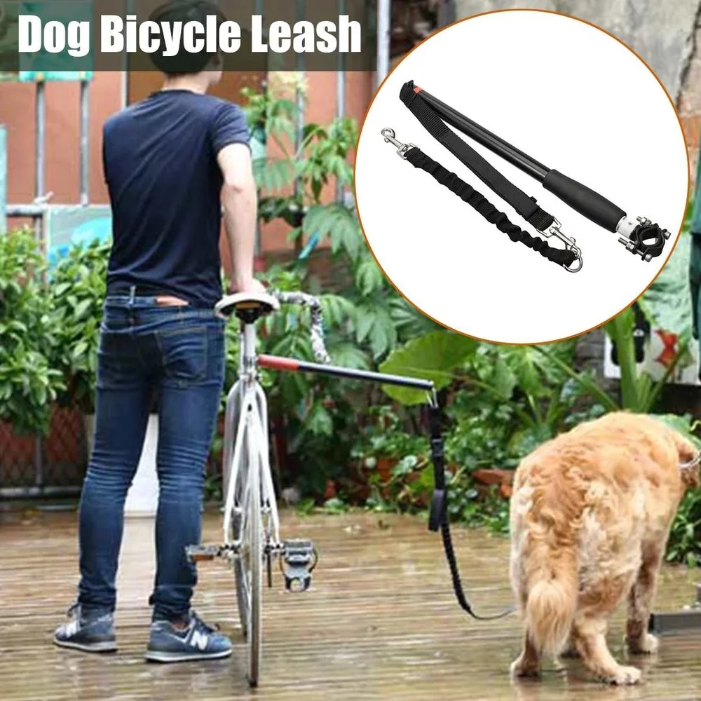 

Dog nylon Leash Safety Pet Dog Bike Leash Dog Bicycle Exerciser Leash Walking outdoors Dog Rope for dog collar Bike Pet Supplies