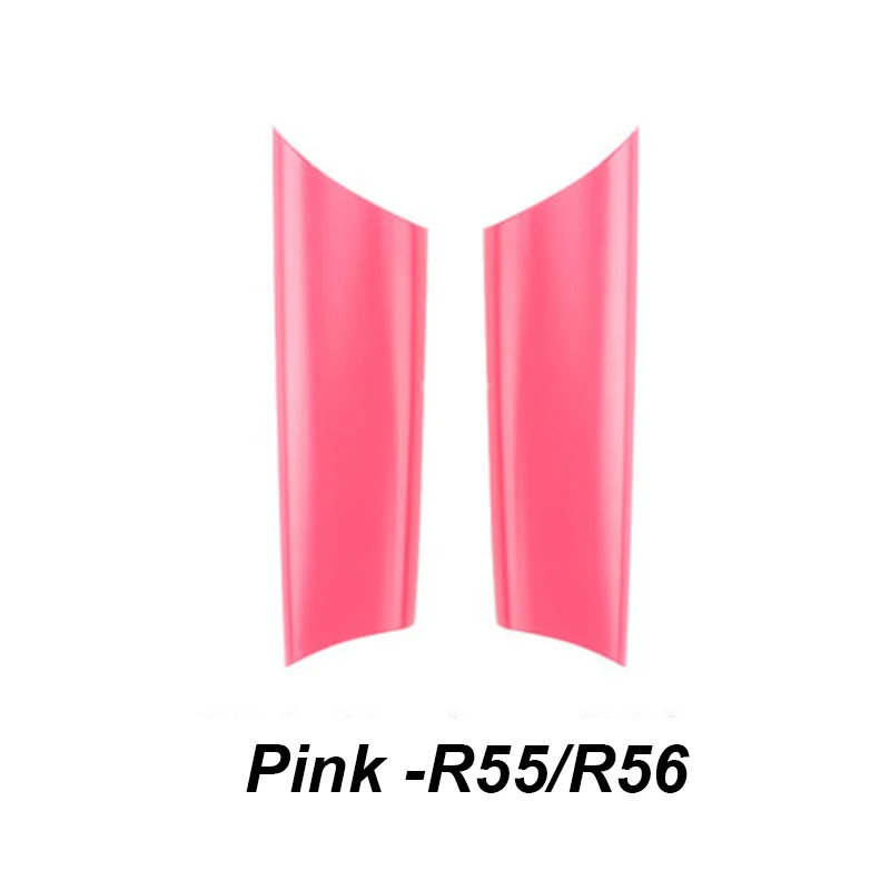 Pink 2 шт. автомобильный Стайлинг Дверная ручка Крышка поручень наклейка на жилье для Mini Cooper One S JCW Clubman R55 R56 хэтчбек автомобильные аксессуары - Название цвета: Pink