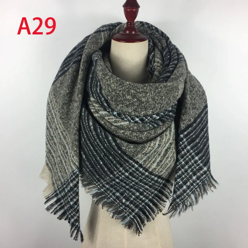 Женский кашемировый шарф Desigual зимний клетчатый роскошный брендовый 2018|scarf wool|scarf