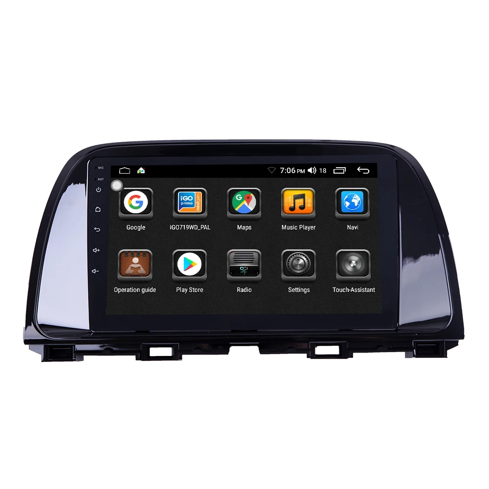 Octa Core 1024*600 Android 10 0 автомобильный DVD GPS навигатор плеер Deckless стерео для Mazda CX5 2012 2019