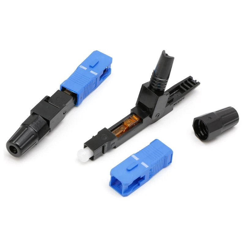 100PCS SC Optic Fiber Quick Cold FTTH Single Mode UPC Fast Connector X4YD | Обустройство дома