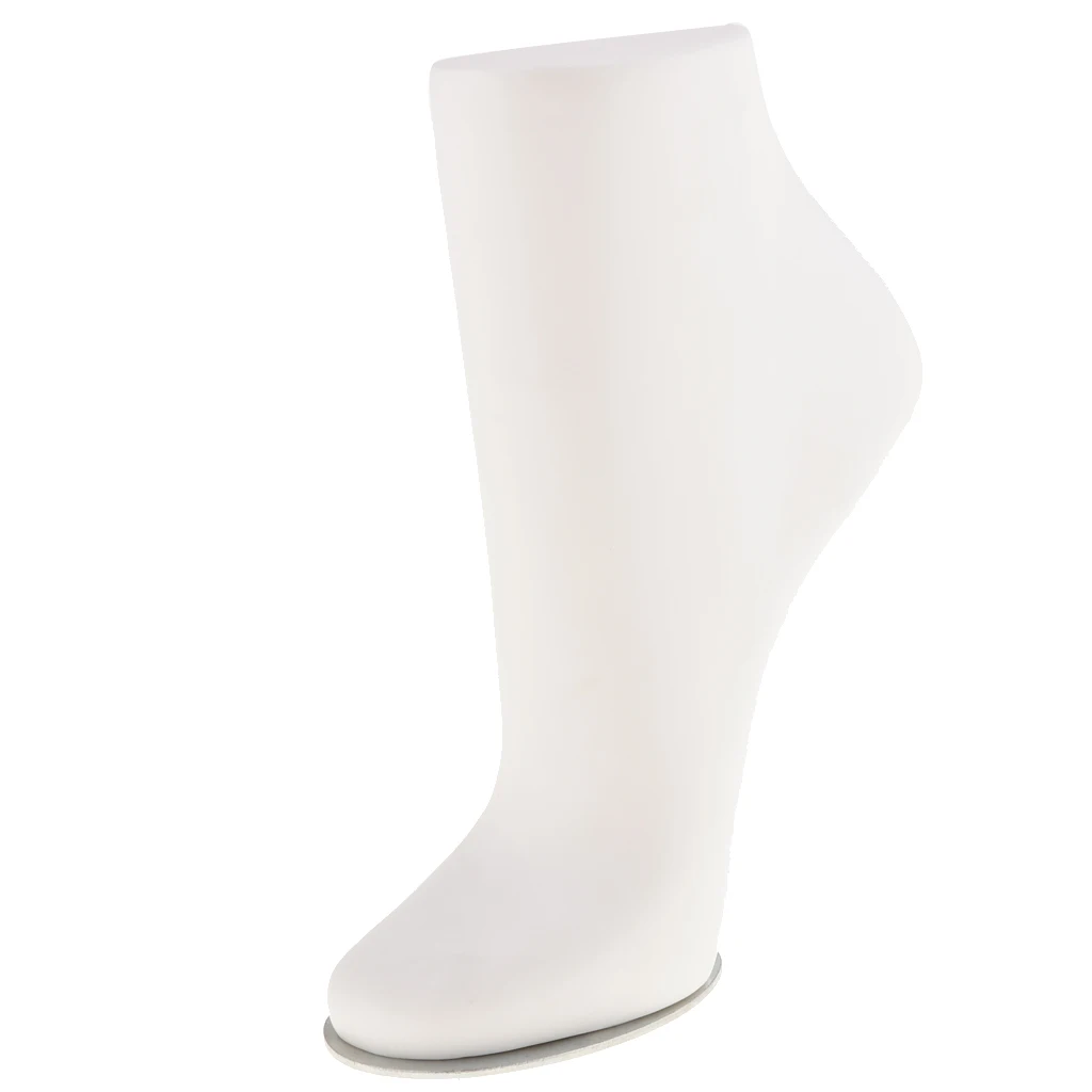 Unisex PVC Mannequin Foot Anklet Socks Display White/Black/Natural