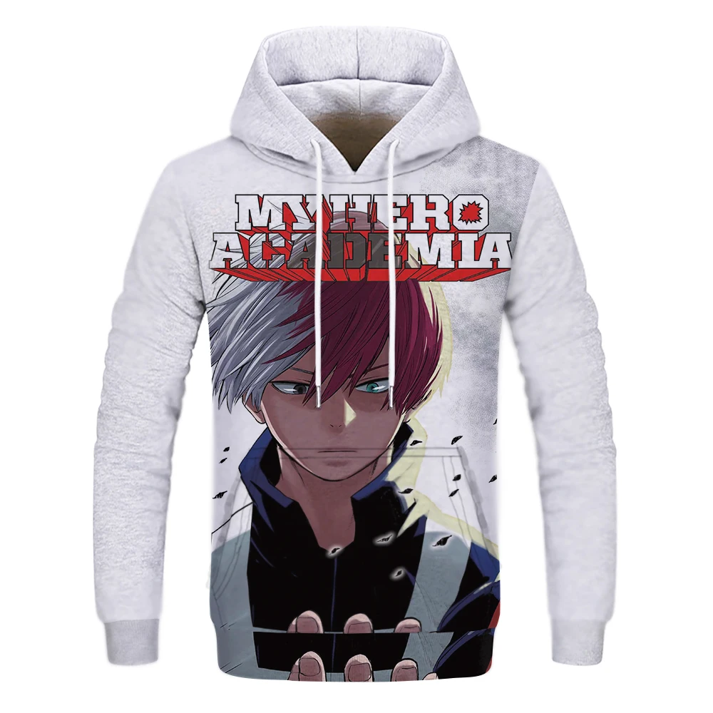 

Men's sweater, Japanese anime, streetwear, O-neck fashion, My Hero Academy, autumn and winter personality hoodie 3D printing