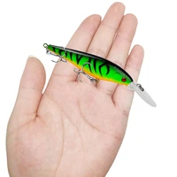 1pcs classic minnow fishing lure hard artificial bait bionic 3d eyes 11 5cm 10 5g fishing wobblers crankbait plastic fish tackle