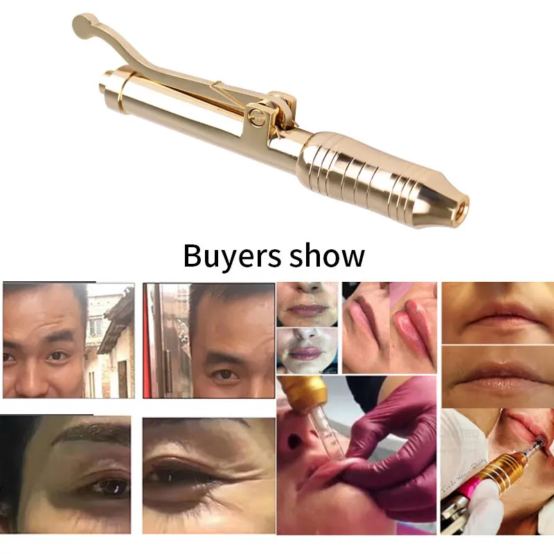 Ручка-атомайзер с гиалуроновой кислотой высокой плотности 24 К золото 0 3 инжектор
