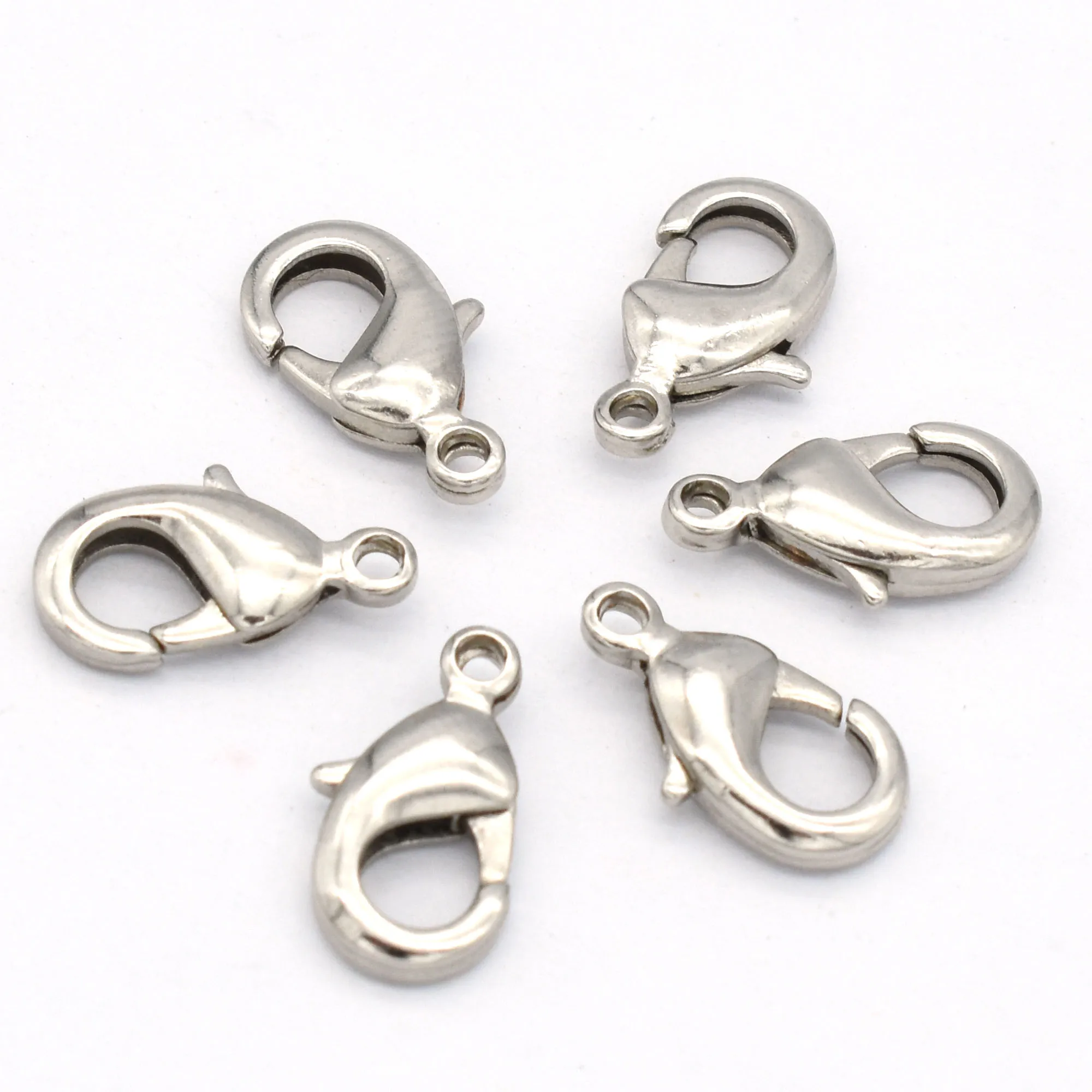 

Tiny Sliver Lobster Claw Clasps Trigger Clasp Metal Parrot Clasps Necklace Closure Jewelry Making Supplies Findings 20pcs