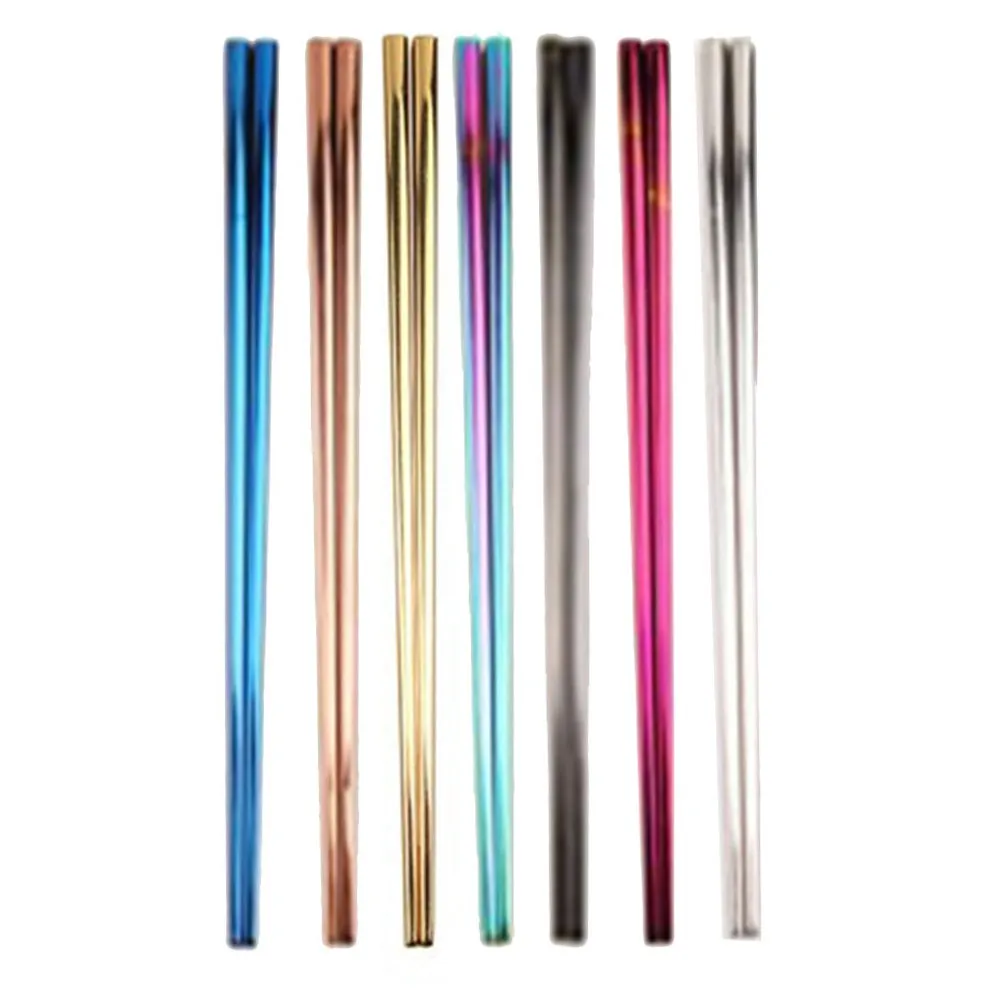

A Pair Of Stainless Steel Color Chopsticks Easy To Clean Cleaning Brush Can Complete More Thorough Cleaning Durable No Rust