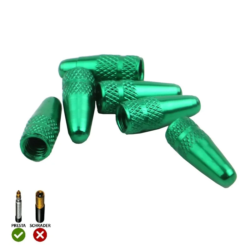 Колпачки для клапанов велосипеда алюминиевые колпачки высокого давления 4 шт.