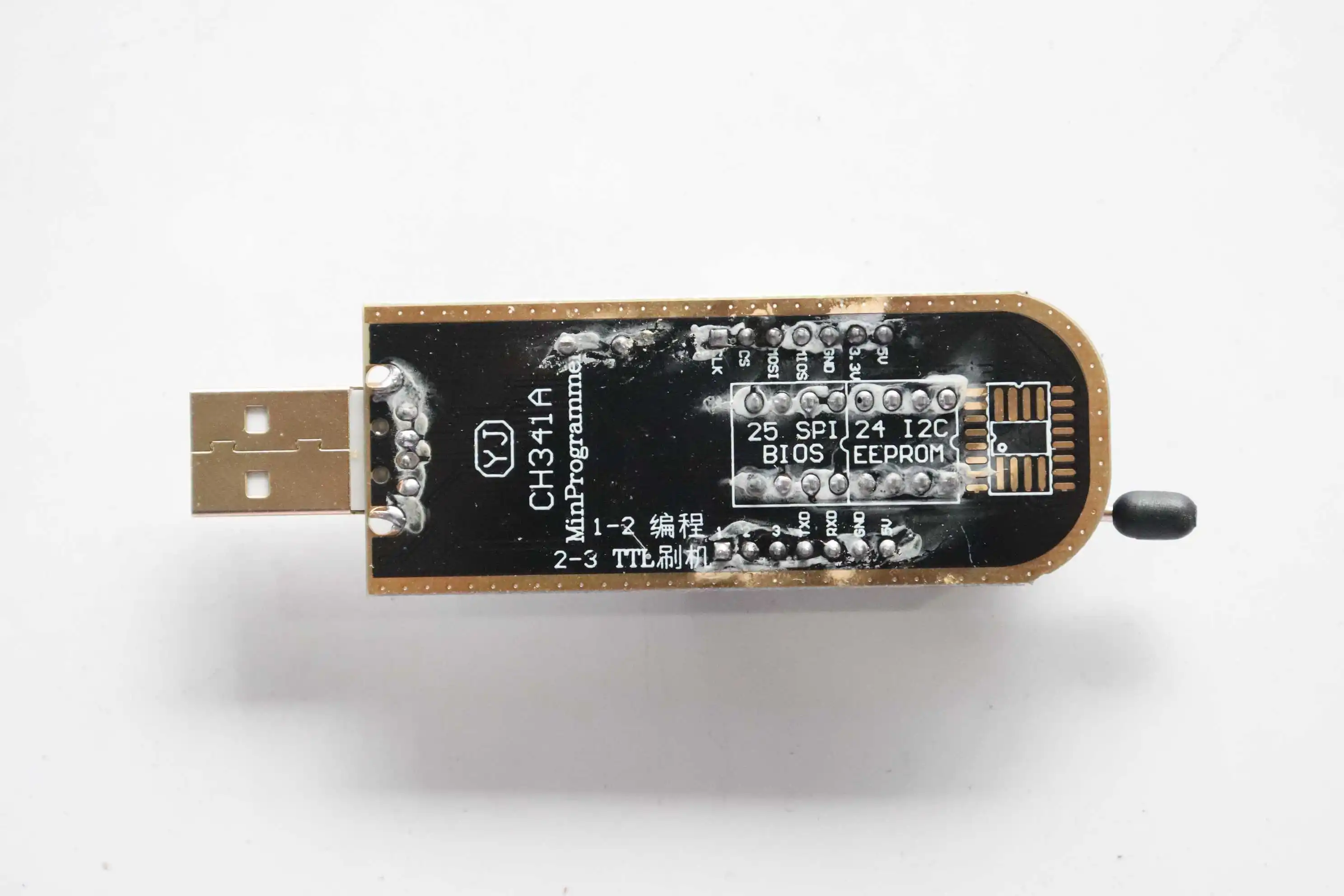 Черный и желтый 25 SPI серии 24 EEPROM CH341A писатель биос Routing lcd Flash USB программатор Легкая удобная работа