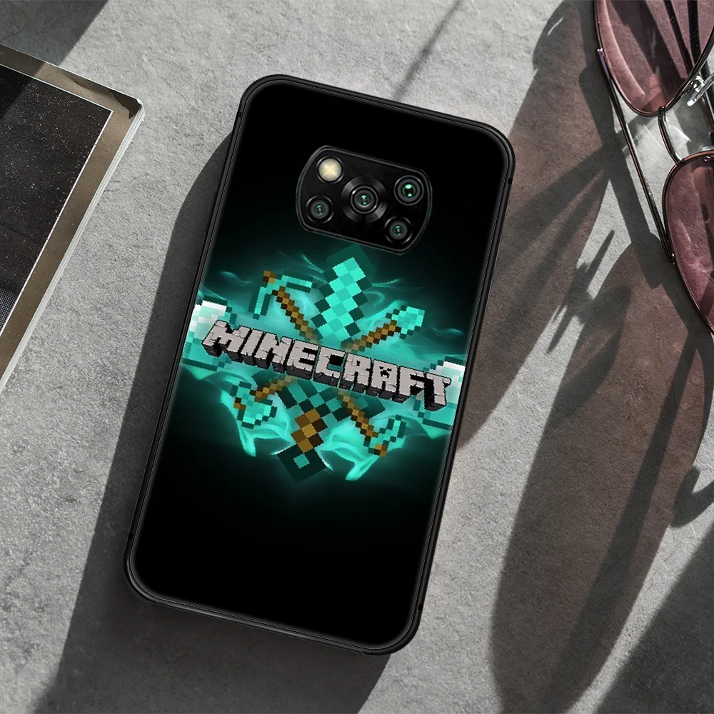 

MINI world Sandbox Phone case Cover Hull For Xiaomi Mi A2 A3 8 9 9T Note 10 Se Lite Pro black Funda 3D Etui Luxury Coque Tpu