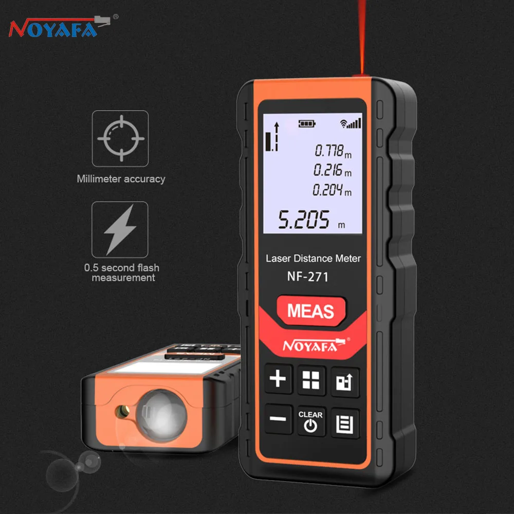 Noyafa laser distance meter NF-271 electronic roulette digital rangefinder metro laser range finder measuring tape device tool