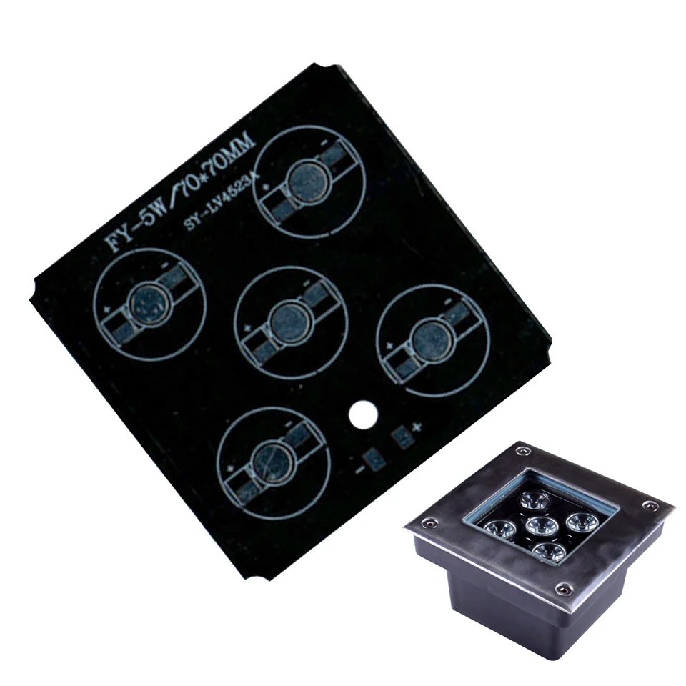 Светодиодный PCB 3/4/5 Вт прожектор RGB Алюминий пластины радиатора высокого Мощность пластина PCB для светодиодный легкий наружный светильник Ландшафтный прожектор лампы