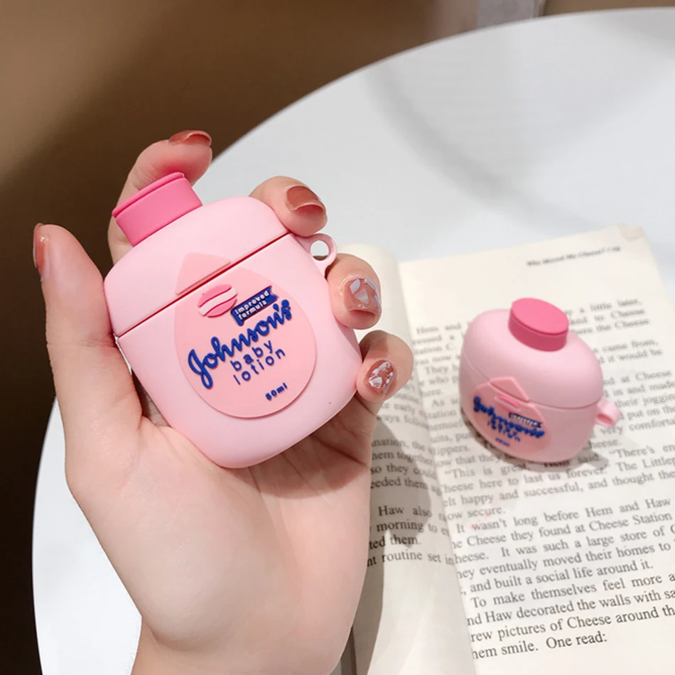 Чехол для наушников с Сердце брелок для Airpods 2 милый розовый Силиконовый беспроводной Bluetooth наушники защитный Брелок «Обложка»