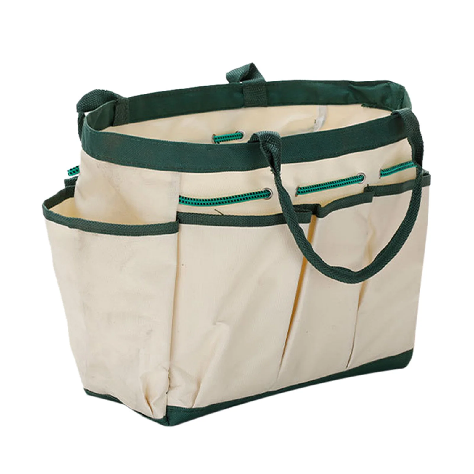 

Garden Tote Multi Pocket Tool Organizer Plant Tools Holder Bag with 8 Pouches for Outdoor Heavy Duty