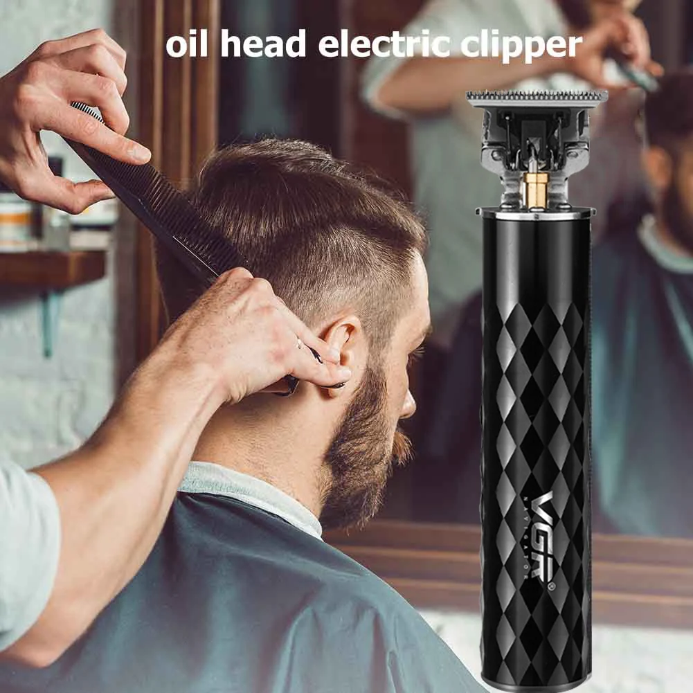 

USB Men Electric Hair Clipper Oil Head Shaving Head Engraving Bald Hair Trimmer Professional Men’s Cordless Balding Hair Clipper