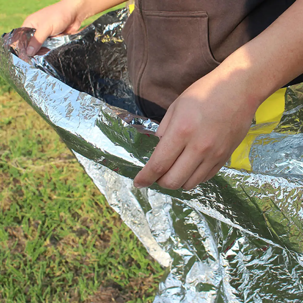 

1 X Silver Outdoor Camping Thermal Insulation Lifesaving Sleeping Bag