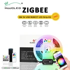 Умный ТВ GLEDOPTO ZigBee 3,0 Mini, 5 В, USB, RGBCCT, Светодиодная лента, профессиональный комплект, работает с Echo Plus, умные вещи, приложение Tuya, голосовой пульт дистанционного управления