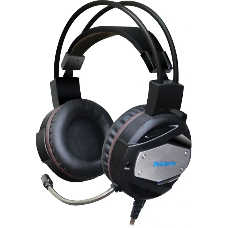 Гарнитура Defender Warhead G-500 black/brown проводная стерео 20-20000 Гц 32 Ом 115 дБ 20-16000 -54 USB/2x mini jack |