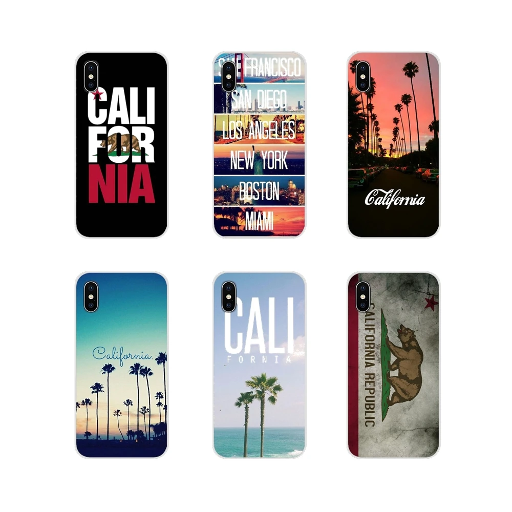 Мягкий прозрачный чехол из ТПУ в Калифорнии пальмы узор для Oneplus 3t 5T 6T Nokia детей