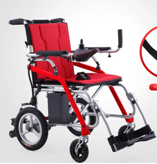Электрическая инвалидная коляска D11 Складная легкая для пожилых людей с