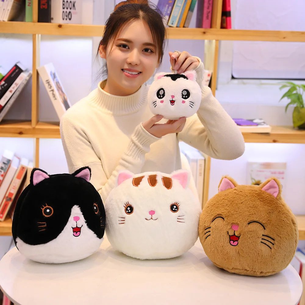 25/35 см Kawaii круглые солнцезащитные очки плюшевые игрушки милый Кот кукла