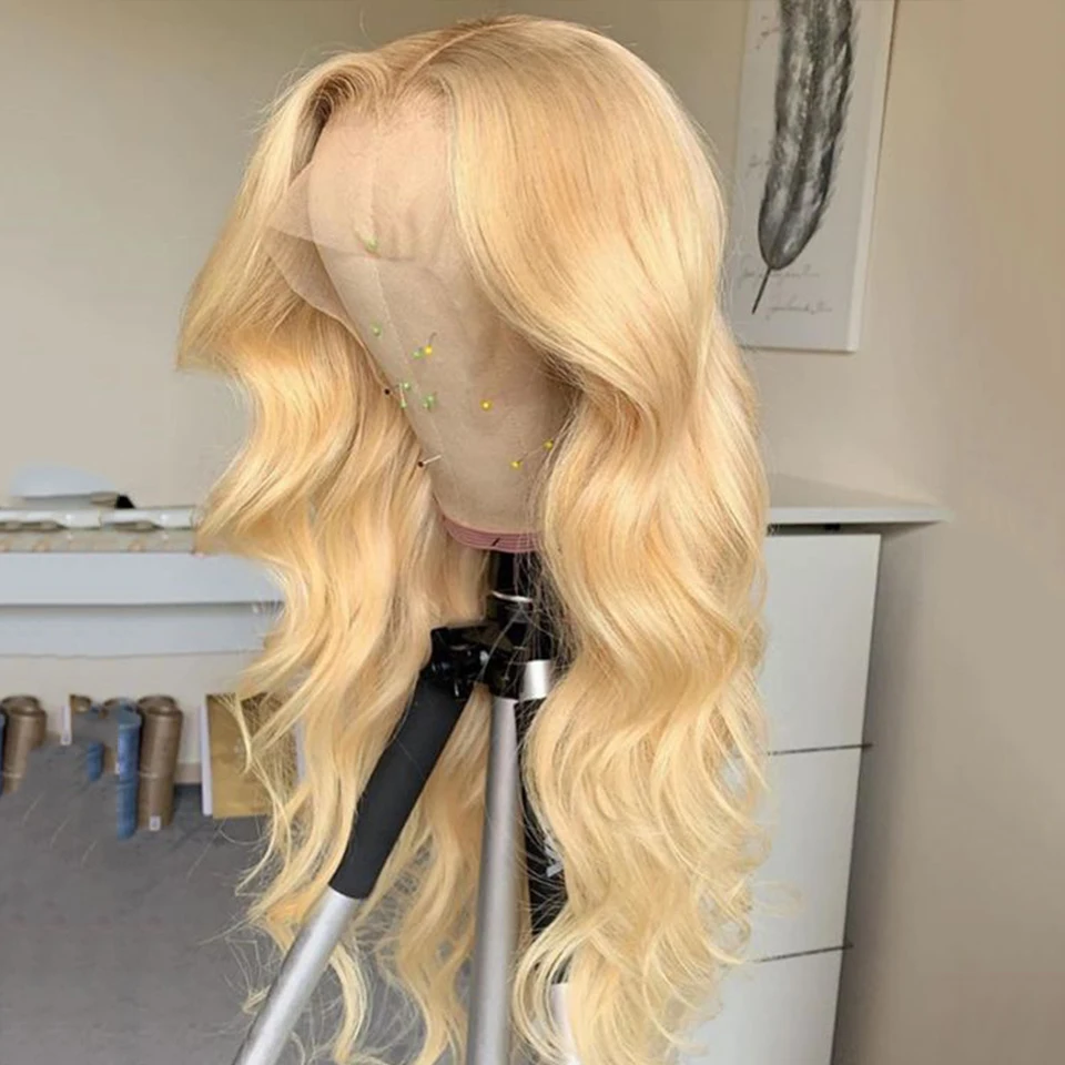 

13x1 T 613 Blonde Lace Front Wig Brazilian Body Wave Wig Lace Front Human Hair Wigs Remy Transparent Loose Wave Wig Lace Wigs