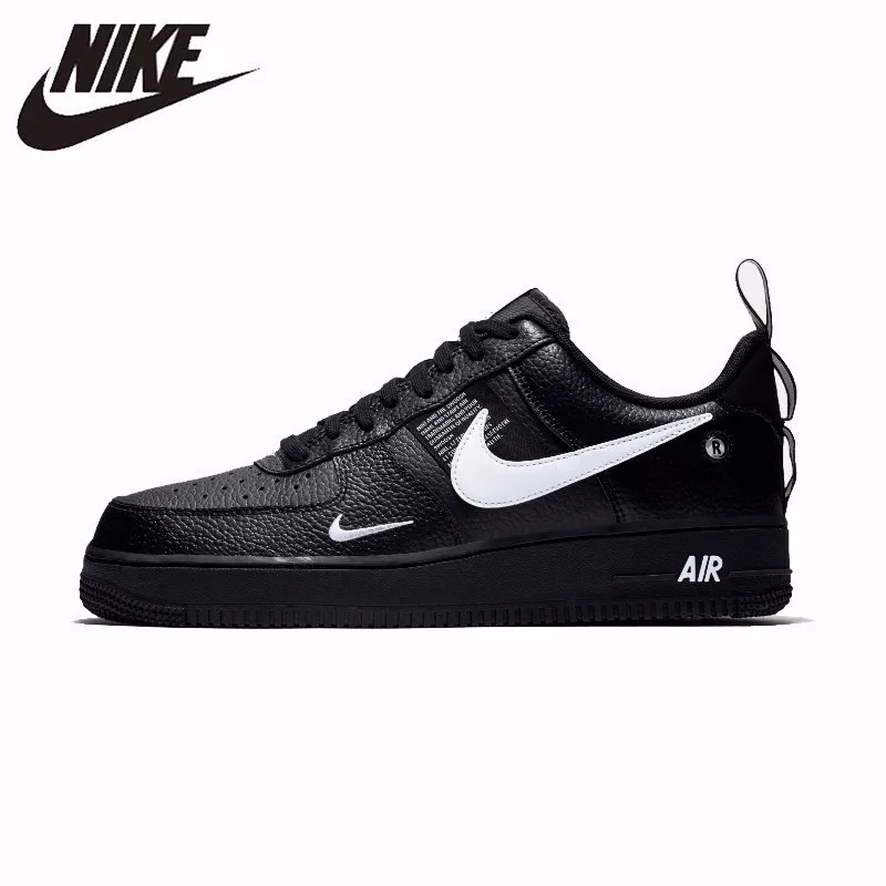 Nike Air Force 1 оригинальная кожаная мужская обувь для скейтбординга удобные уличные