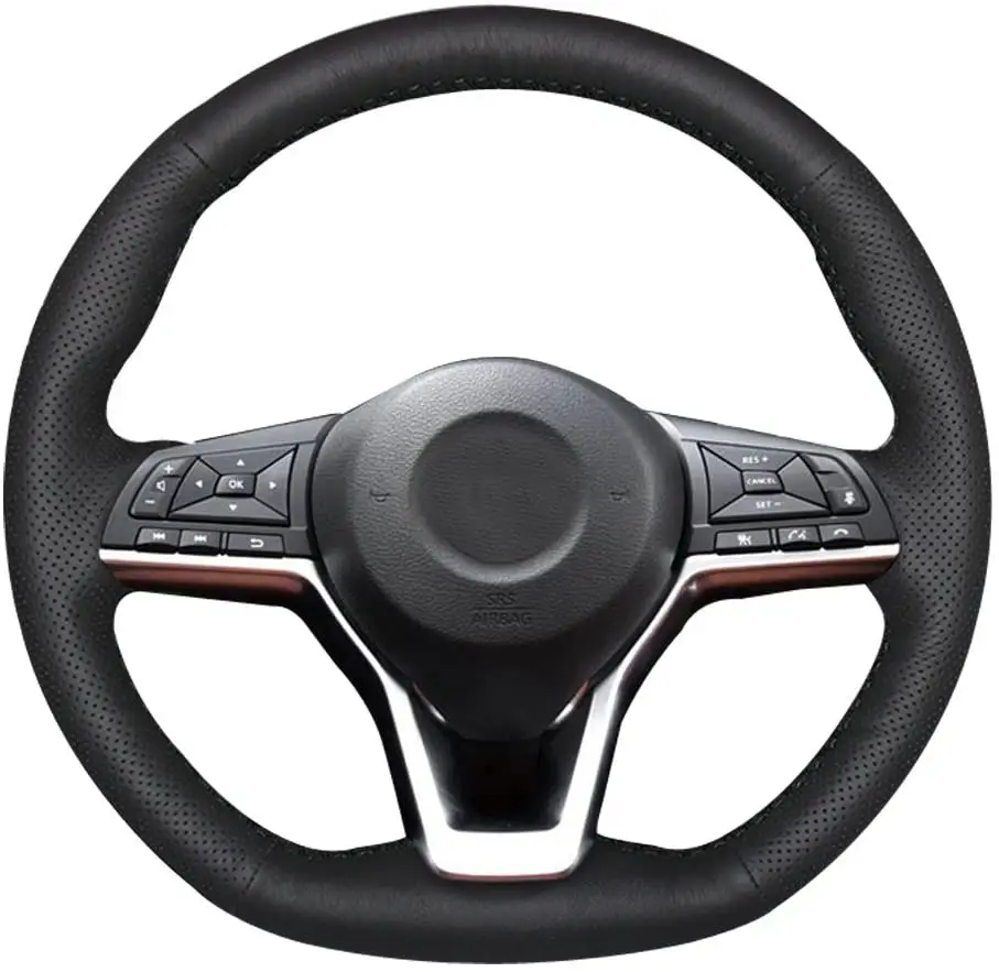 

DIY Car Steering Wheel Cover for Nissan Rogue X-Trail 2017-2020 / LEAF Kicks 2018-2020 / Altima 2019-2021 / Sentra 2020