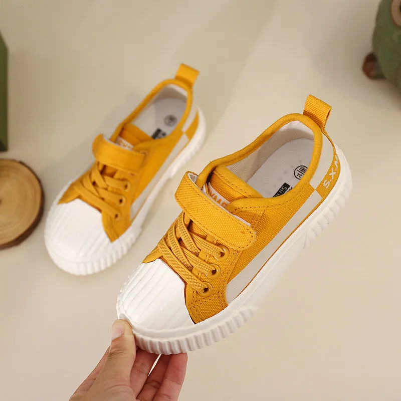 Кроссовки Детские с низким верхом дышащие холщовые повседневная спортивная