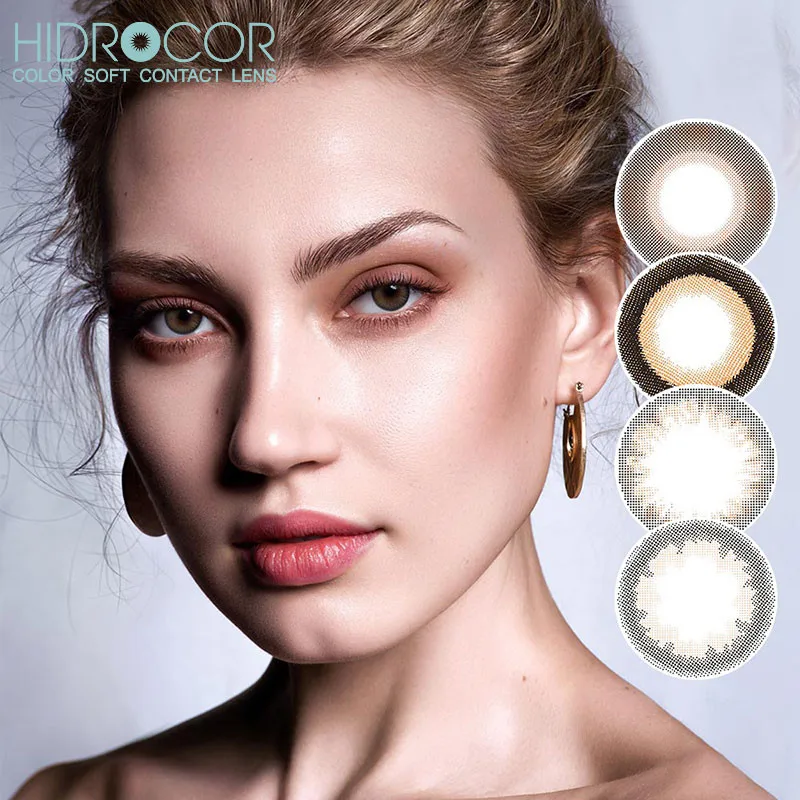 Хидокор®SUNGLOW серии глаз Цвет линз Близорукость Мощность рецепта ed контактные