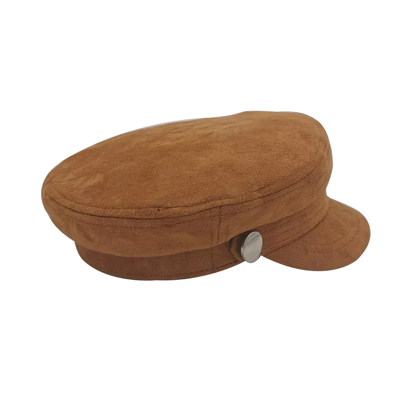Женская однотонная восьмиугольная шляпка Newsboy Модный повседневный Теплый Зимний