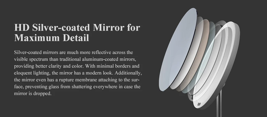 xiaomi Mijia Yeelight портативный светодиодный макияж зеркало со светом затемнения умный датчик движения ночник для xiaomi умный дом