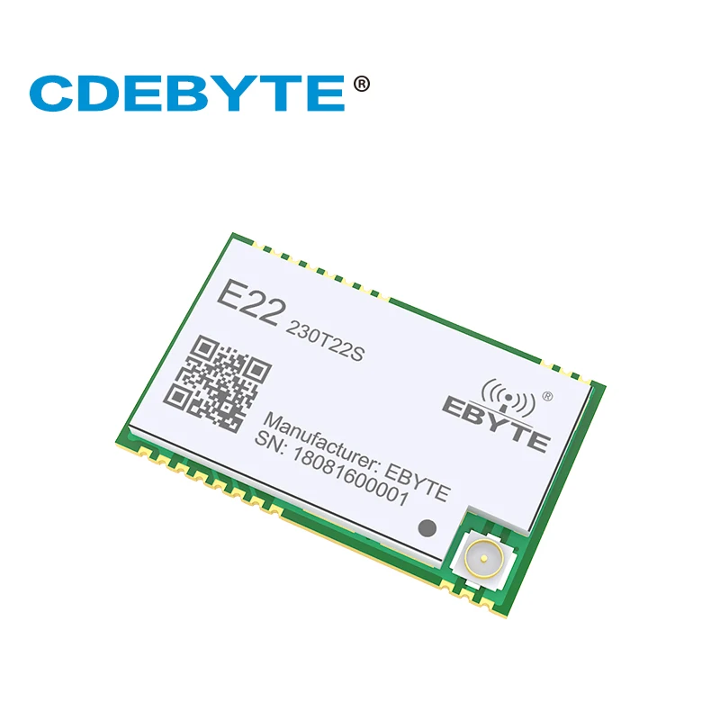 

E22-230T22S SX1262 230.125MHz 22dBm LoRa wireless UART SMD RSSI Net Work Transceiver Module IPEX/Stamp Hole Antenna CDEBYTE