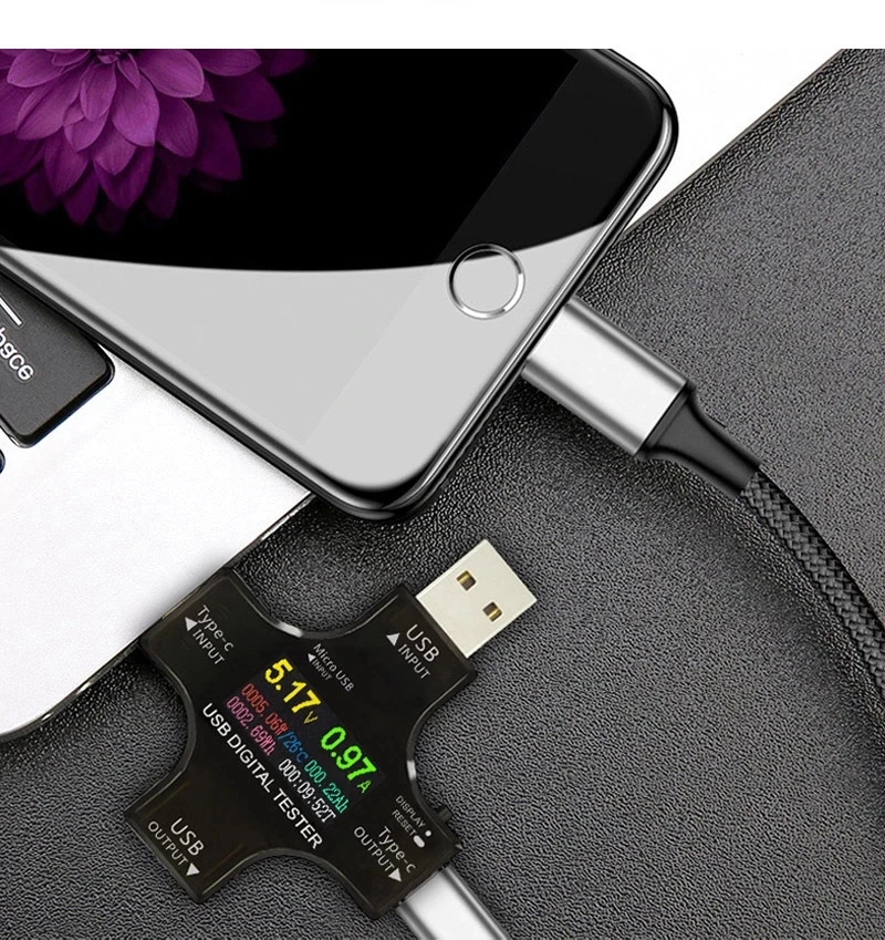 USB Тестер DC Цифровой вольтметр напряжение ток 12 в 1 Type-C PD метр амперметр детектор