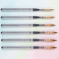 artsecret 881 high quality sable hair stainless cap wooden handle art painting brushes artistic anti dropping