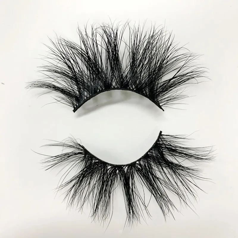 IN USA 25mm Soft Fluffy 3D Mink False Eyelashes Dramatic Long Wispies Lash Extension Natural Volume Beauty Handmade Eye Makeup