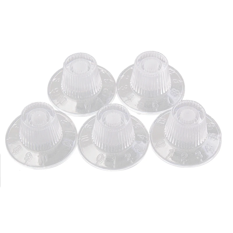 

5 шт. гитары ручка кнопка колокол Форма гитары Тон Ручка управления громкостью для LP гитары Запчасти прозрачный белый