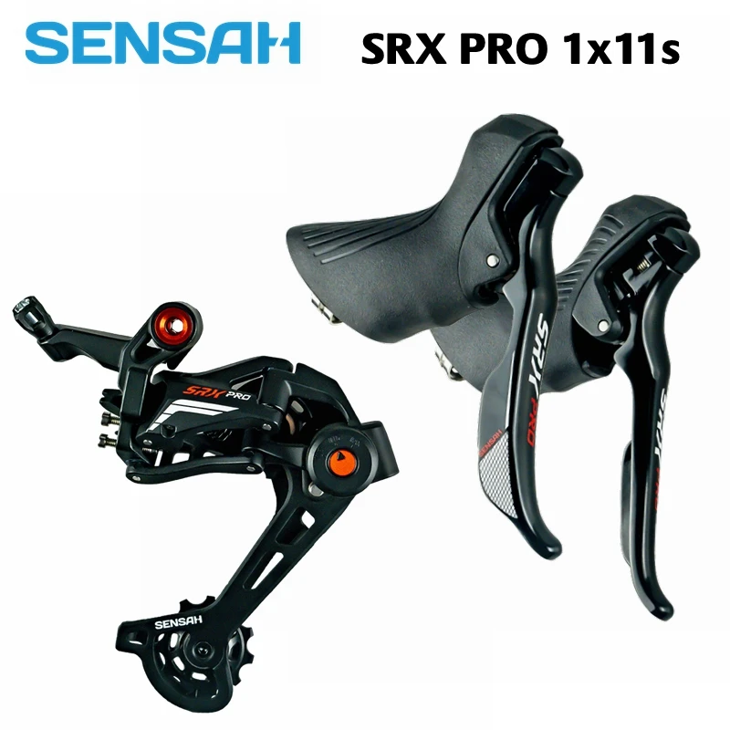 SENSAH SRX PRO 1x11 скоростей 11 s Road Groupset R/L Shifter + задний переключатель гравий велосипеды