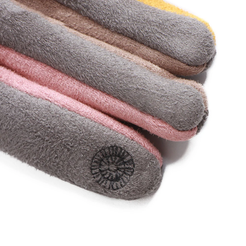 Новинка 2020 зимние женские замшевые модные перчатки для сенсорного экрана